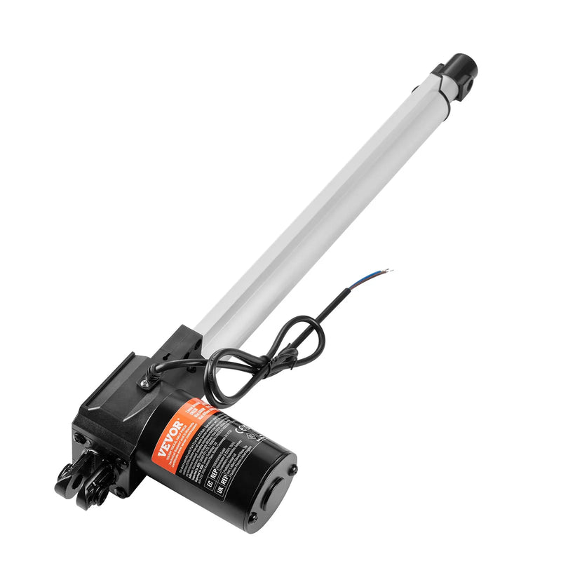 VEVOR lineārais aktuators 12 V 35,6 cm smagas slodzes 6000 N, 5 mm/s, IP44 aizsardzība