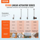 VEVOR lineārais aktuators 12 V 40,6 cm 598,8 kg 6000 N 0,5 cm/s IP44 aizsardzība