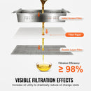 VEVOR Frīka Filtra Papīrs, 100 Lapas, 49 x 41 cm, Aizvietošanai 18L/38L Komerciālajai Frīka Mašīnai