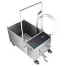 VEVOR Mobilā eļļas filtrēšanas sistēma, 38 L eļļas tvertne, 10 L/min filtrēšanas ātrums, grozāmi riteņi un eļļas šļūtene