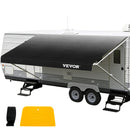 VEVOR RV markīzes audums 5,23 m, rezerves audums 5,23 m markīzēm līdz 5,49 m, ūdensizturīgs premium vinils, universāls kemperiem, piekabēm un dzīvojamajiem automobiļiem, pelēks (Charcoal Fade)
