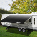 VEVOR RV markīzes audums 5,23 m, rezerves audums 5,23 m markīzēm līdz 5,49 m, ūdensizturīgs premium vinils, universāls kemperiem, piekabēm un dzīvojamajiem automobiļiem, pelēks (Charcoal Fade)