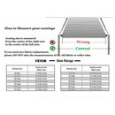 VEVOR RV markīzes audums 5,23 m, rezerves audums 5,23 m markīzēm līdz 5,49 m, ūdensizturīgs premium vinils, universāls kemperiem, piekabēm un dzīvojamajiem automobiļiem, pelēks (Charcoal Fade)