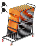 VEVOR saliekamie krēslu statīvs, paredzēts 25 krēsliem, 136 kg, L formas vertikāls