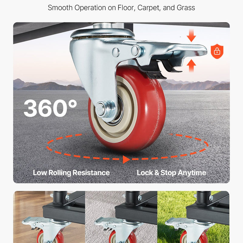 VEVOR saliekamie krēslu statīvs, paredzēts 25 krēsliem, 136 kg, L formas vertikāls