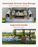 VEVOR saliekamie krēslu statīvs, paredzēts 25 krēsliem, 136 kg, L formas vertikāls