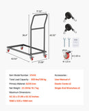VEVOR saliekamie krēslu statīvs, paredzēts 25 krēsliem, 136 kg, L formas vertikāls