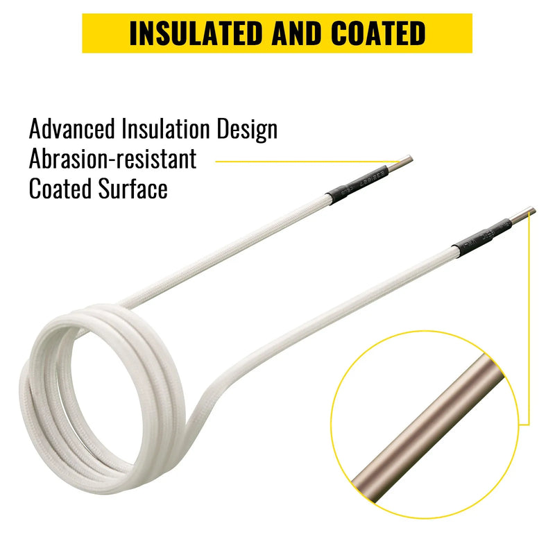 VEVOR indukcijas sildīšanas spoles komplekts, 8 gab., magnētiskais mini indukcijas sildītājs bez liesmas, karstumizturīgi elastīgi piederumi sarūsējušu skrūvju un uzgriežņu noņemšanai