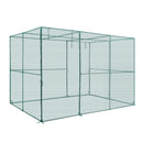 VEVOR augu aizsargbūris 2,9 x 1,94 x 1,94 m ar rāvējslēdzēja durvīm, vēja izturīgs paaugstinātas dobes pārsegs ar tomātu aizsargtīklu dārzam, terasei un zālienam