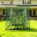 VEVOR augu aizsargbūris 2,9 x 1,94 x 1,94 m ar rāvējslēdzēja durvīm, vēja izturīgs paaugstinātas dobes pārsegs ar tomātu aizsargtīklu dārzam, terasei un zālienam