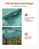 VEVOR augu aizsargbūris 3,56 x 1,2 x 1,94 m ar rāvējslēdzēja durvīm, vēja izturīgs paaugstinātas dobes pārsegs ar tomātu aizsargtīklu dārzam, terasei un zālienam