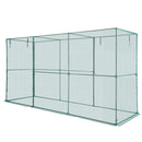 VEVOR augu aizsargbūris 3,56 x 1,2 x 1,94 m ar rāvējslēdzēja durvīm, vēja izturīgs paaugstinātas dobes pārsegs ar tomātu aizsargtīklu dārzam, terasei un zālienam