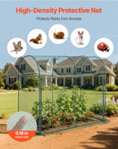 VEVOR augu aizsargbūris 1,8 x 0,91 x 1,5 m ar rāvējslēdzēja durvīm, vēja izturīgs paaugstinātas dobes pārsegs ar rāmi un aizsargtīklu dārzam, terasei un zālienam