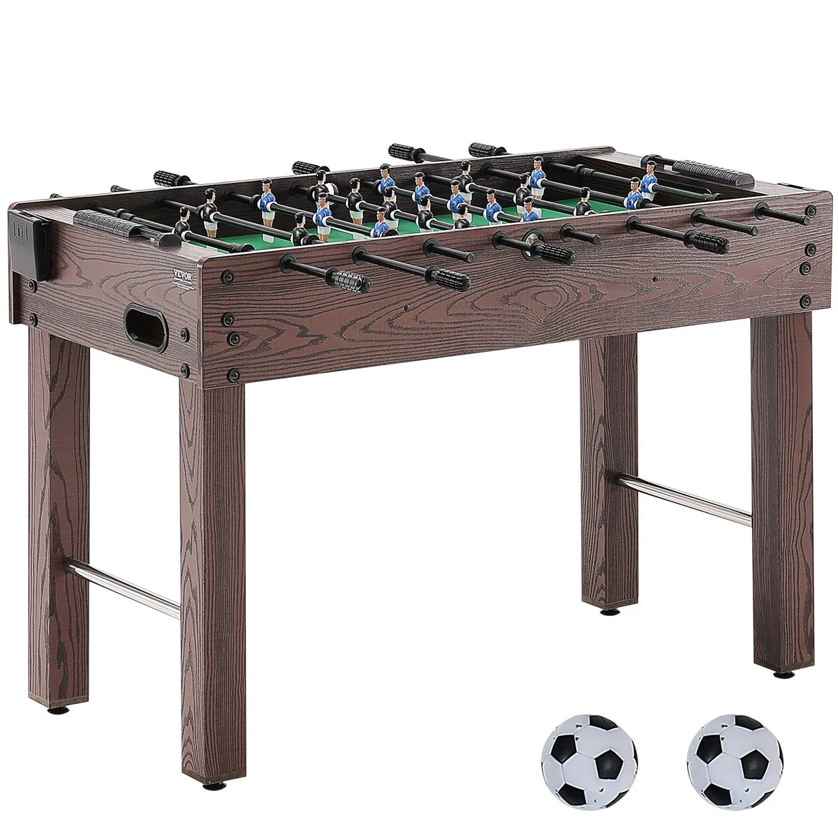 VEVOR Foosball Table 122 cm with 2 Balls and 2 Cup Holders