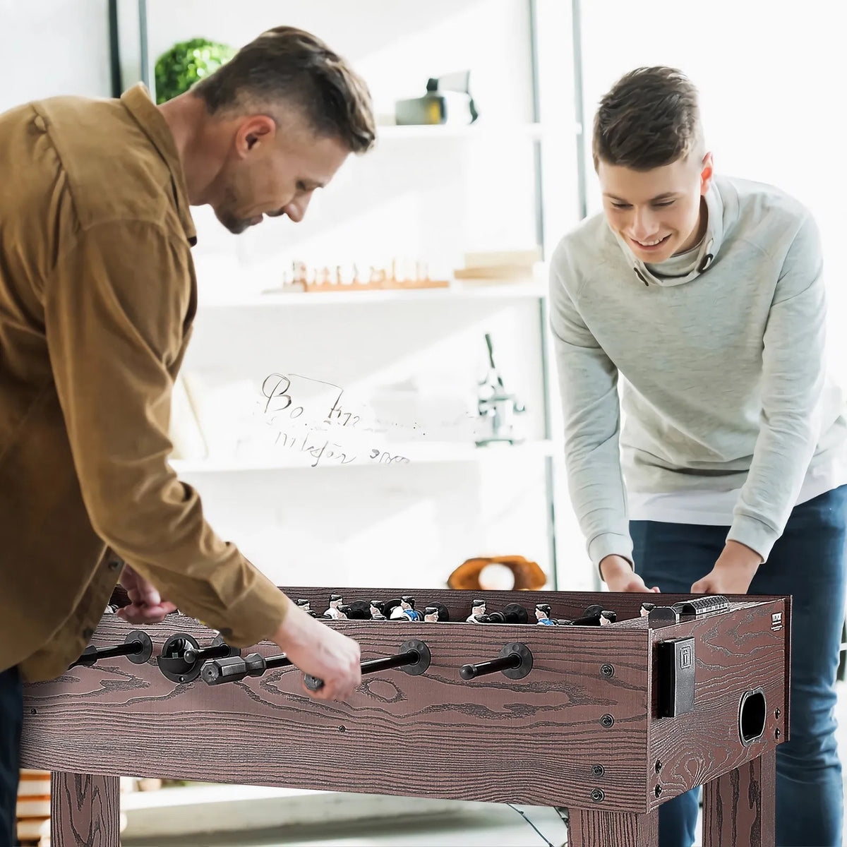 VEVOR Foosball Table 122 cm with 2 Balls and 2 Cup Holders
