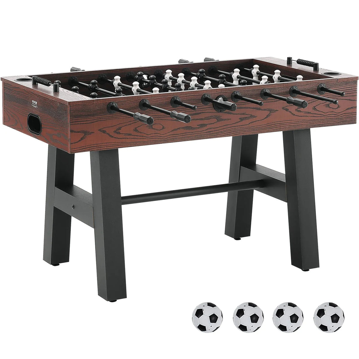 VEVOR Table Football Game 140 cm with 4 Balls and 2 Cup Holders, Game Room