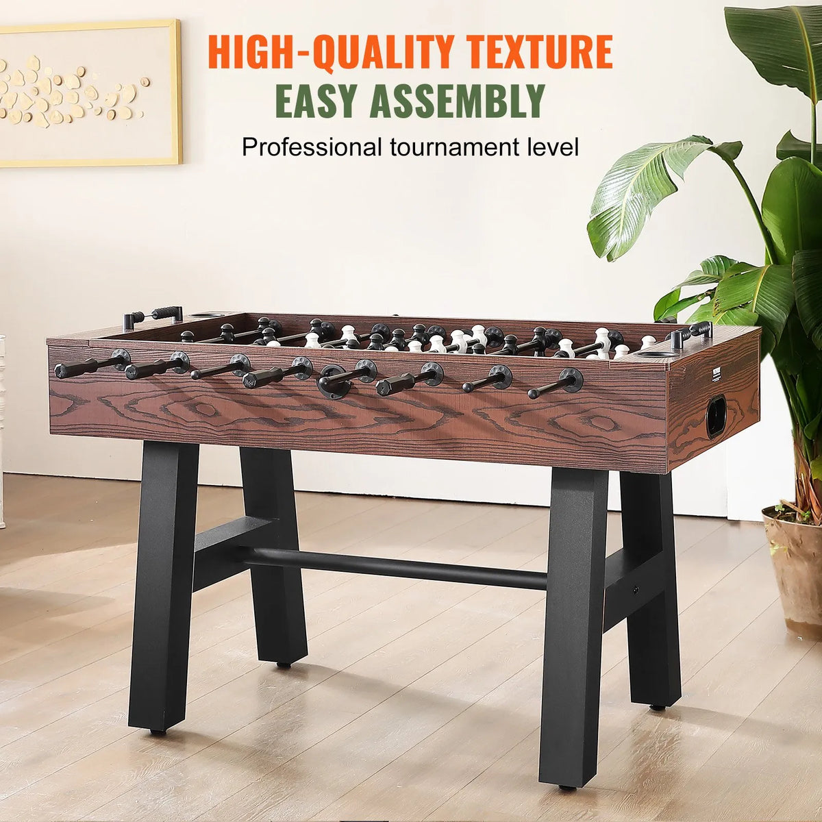 VEVOR Table Football Game 140 cm with 4 Balls and 2 Cup Holders, Game Room
