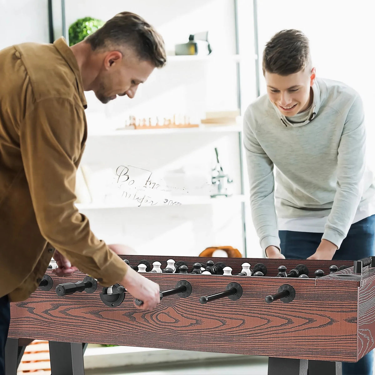 VEVOR Table Football Game 140 cm with 4 Balls and 2 Cup Holders, Game Room