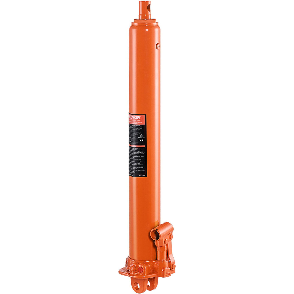 VEVOR Hydraulic Long Stroke Cylinder, 8 Tonne Engine Hoist with Single Acting Pump and Clevis Base, Hydraulic Cylinder for Engine Hoists and Workshop Cranes