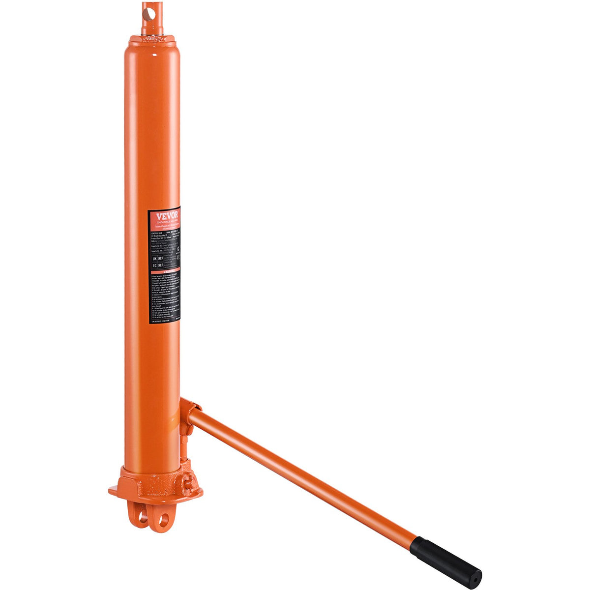 VEVOR Hydraulic Long Stroke Cylinder, 8 Tonne Engine Hoist with Single Acting Pump and Clevis Base, Hydraulic Cylinder for Engine Hoists and Workshop Cranes