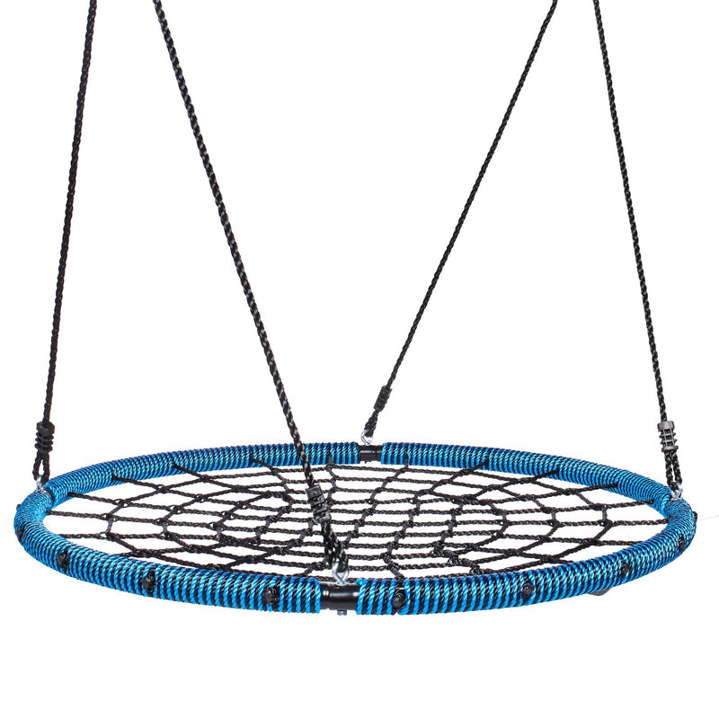 VEVOR zirnekļtīkla tipa apaļās šūpoles bērniem 102 cm, celtspēja 340 kg