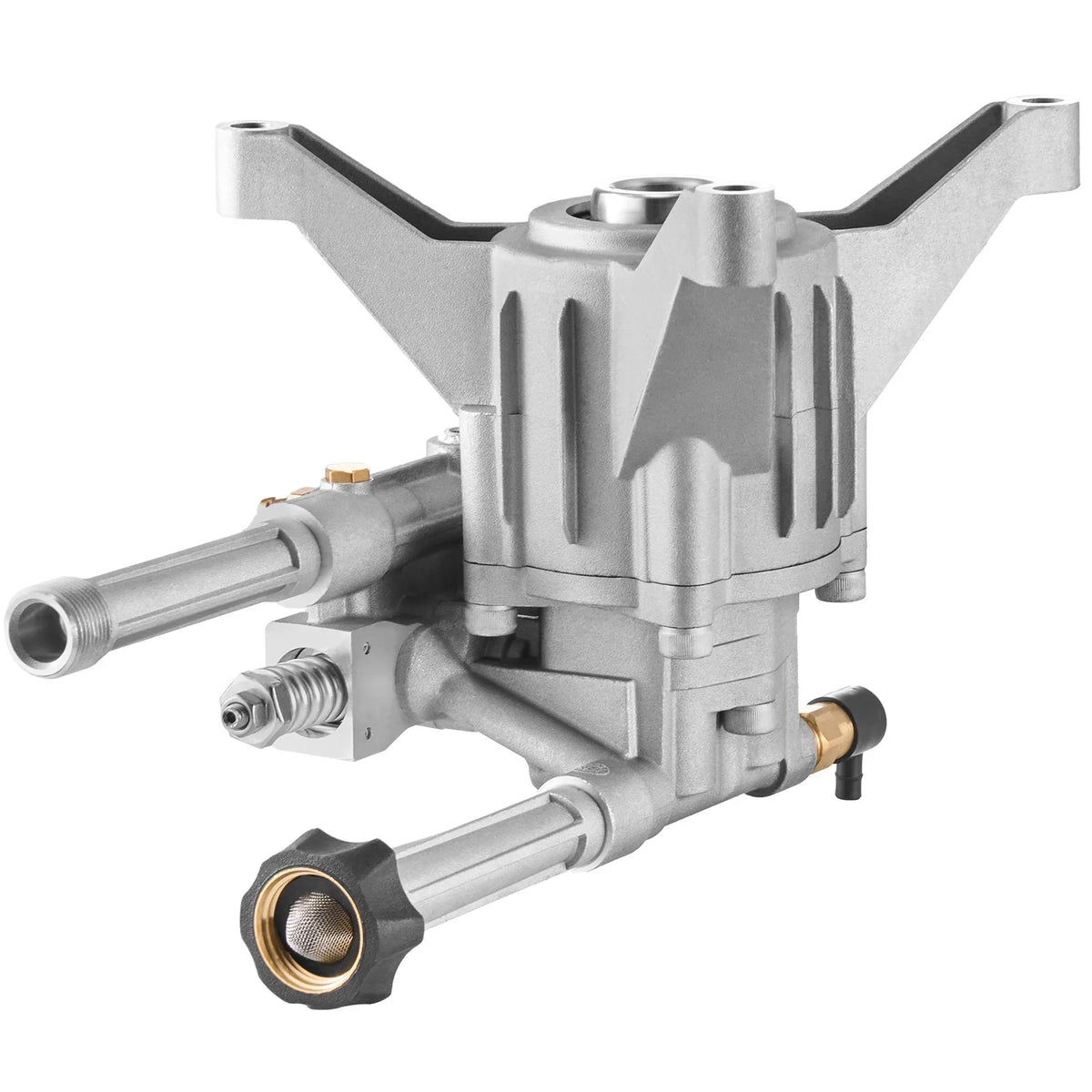 VEVOR High-Pressure Washer Pump with Vertical 22 mm (7/8″) Shaft, Working Pressure up to 214 bar, Flow 9.5 l/min, Replacement Pump Kit with 5 Nozzles, Compatible with Briggs & Stratton, Generac, Devilbiss, Troy Bilt, Honda and Craftsman