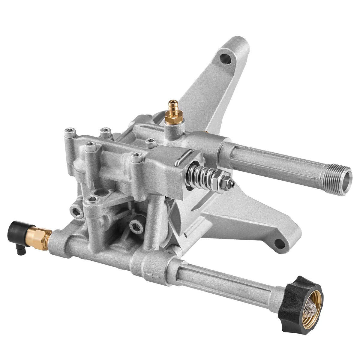 VEVOR High-Pressure Washer Pump with Vertical 22 mm (7/8″) Shaft, Working Pressure up to 214 bar, Flow 9.5 l/min, Replacement Pump Kit with 5 Nozzles, Compatible with Briggs & Stratton, Generac, Devilbiss, Troy Bilt, Honda and Craftsman