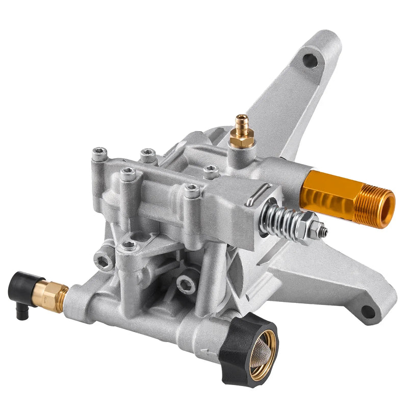 VEVOR augstspiediena mazgātāja sūknis ar vertikālu 22 mm (7/8″) vārpstu, darba spiediens līdz 227 bar, plūsma 11 l/min, rezerves sūkņa komplekts ar 5 sprauslām, montāžas piederumiem un sifona cauruli, saderīgs ar RYOBI, Honda un Briggs & Stratton