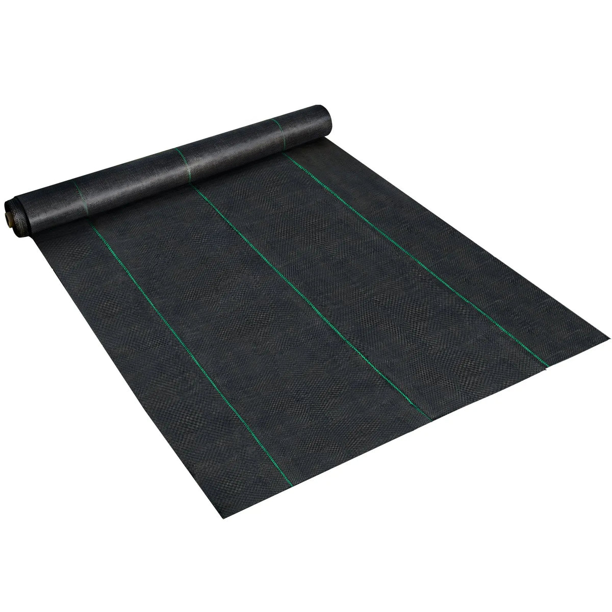 VEVOR nezāļu barjeras audums 200 x 9144 cm, 90,7 g/m² izturīgs austs nezāļu kontroles audums, augstas caurlaidības ģeotekstils puķu dobēm un zemklājumam, polietilēna augsnes segums - ZEMLETES.LV