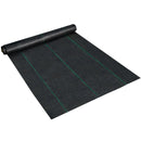 VEVOR nezāļu barjeras audums 200 x 9144 cm, 90,7 g/m² izturīgs austs nezāļu kontroles audums, augstas caurlaidības ģeotekstils puķu dobēm un zemklājumam, polietilēna augsnes segums - ZEMLETES.LV