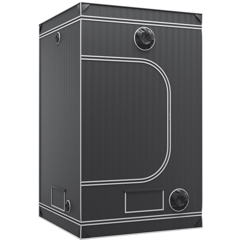 VEVOR 4x4 audzēšanas telts, 122 × 122 × 203 cm, augsti atstarojoša 2000D Mylar hidroponikas audzētava ar novērošanas logu, instrumentu somu un grīdas paliktni telpaugiem