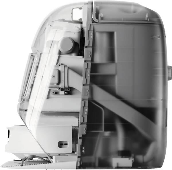 DJI ROMO P CP.CR.00000052, прозрачный роботизированный пылесос с функцией влажной и сухой уборки, 25 000 Па, 5000 мА·ч, LiDAR, функцией автоматической промывки швабры и самоочищающейся док-станцией