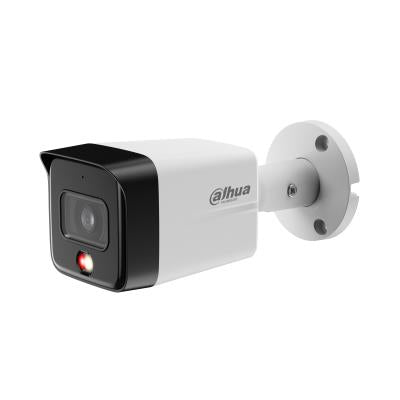 Dahua IPC-HFW1639TCAIL0280BS6 6 MP āra IP kamera, 2,8 mm, Smart Dual Light, IR un silti balta gaisma līdz 30 m, H.265, DWDR, cilvēku noteikšana, iebūvēts mikrofons, PoE, IP67, balta