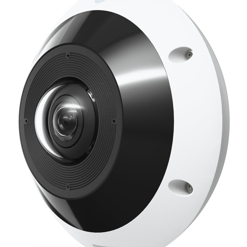 Ubiquiti G6 Pro 360 12 MP panorāmas IP kamera, 180° skata leņķis, digitālā PTZ, viedais IR līdz 15 m, cilvēku, transportlīdzekļu un dzīvnieku noteikšana, divvirzienu audio, microSD, PoE+, IP66, IK10, balta