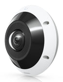 Ubiquiti G6 Pro 360 12 MP panorāmas IP kamera, 180° skata leņķis, digitālā PTZ, viedais IR līdz 15 m, cilvēku, transportlīdzekļu un dzīvnieku noteikšana, divvirzienu audio, microSD, PoE+, IP66, IK10, balta
