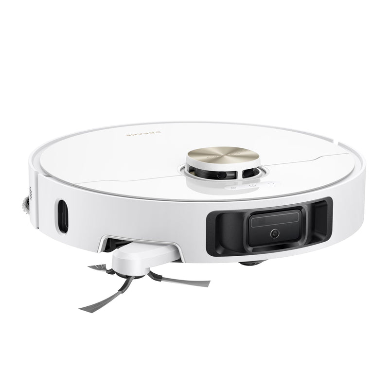 Dreame L50 Ultra AE robotizētais putekļsūcējs ar mitro uzkopšanu, 28 000 Pa, 100 °C mopu mazgāšanu, TriCut Brush 3.0, Dual Flex Arm, automātisko dokstaciju, 5200 mAh, balts