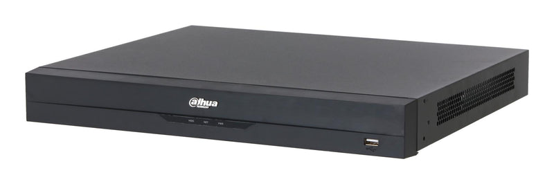 Dahua NVR5216-16P-EI2 16 kanālu tīkla videoreģistrators ar 16 PoE pieslēgvietām, WizSense, 2 HDD nodalījumiem, 8K HDMI, 32 MP, melns