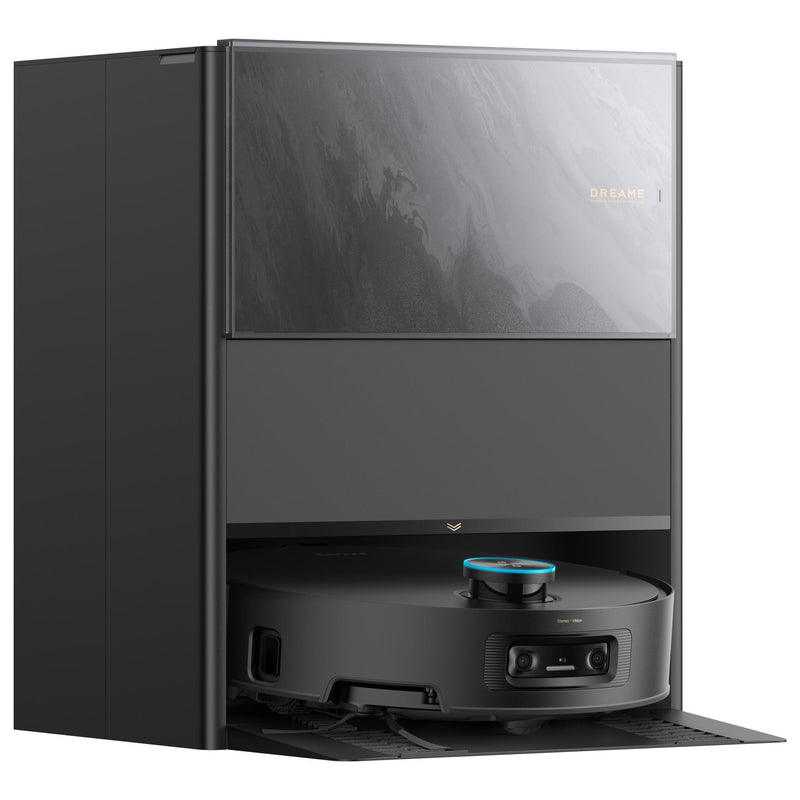 Dreame Aqua10 Ultra Track Complete robotizētais putekļsūcējs, 25 000 Pa, sausā un mitrā uzkopšana, TrackSync Roller, LiDAR, AI šķēršļu noteikšana, automātiskā dokstacija, 6400 mAh, melns