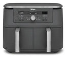 Ninja MAX Dual Zone DZ400EU, 2470 W, 9,5 l karstā gaisa friteris ar 2 neatkarīgām 4,75 l zonām, 6 gatavošanas funkcijām, Sync un Match režīmiem, 40–240 °C