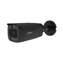 Dahua 6 MP bullet IP kamera, 2,8 mm, 109°,  Smart Dual Light, IR līdz 60 m, silti balta gaisma līdz 50 m, sarkanās/zilās brīdinājuma gaismas un skaņas signalizācija, WizSense, AcuPick, SMD 4.0, 2 mikrofoni, skaļrunis, microSD līdz 512 GB, PoE, IP67, melna