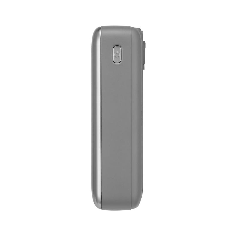 RIVACASE VA2612 Power Bank 20000mAh ar iebūvētiem kabeļiem – pelēks
