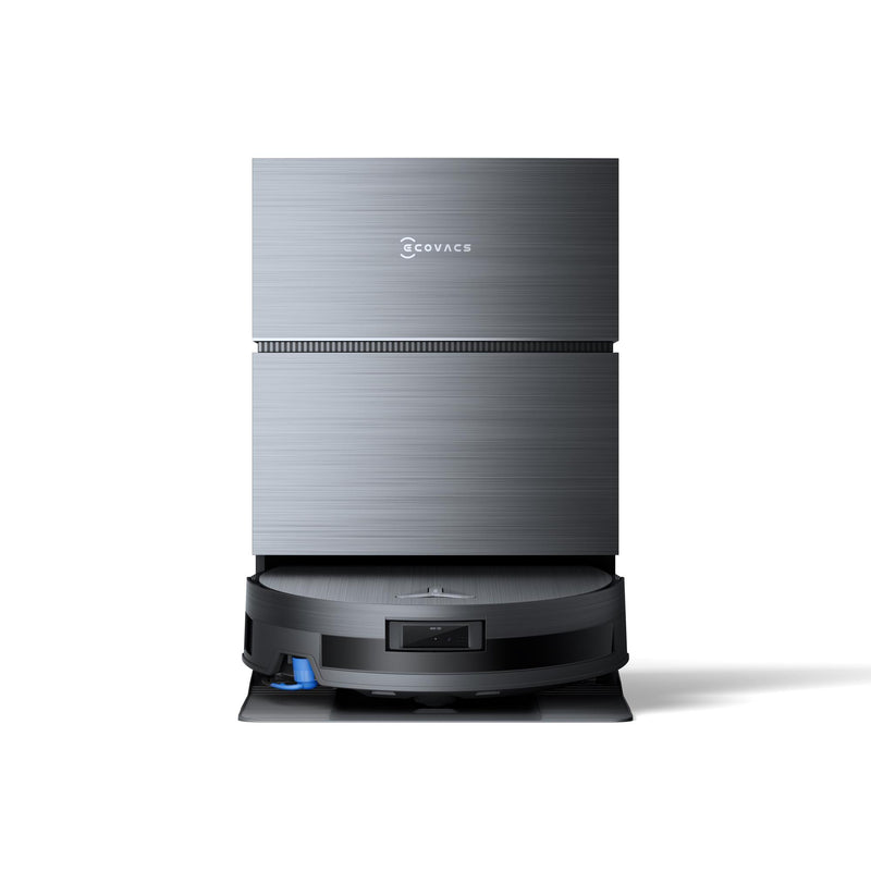 ECOVACS DEEBOT X11 PRO OMNI, melns robotizēts putekļsūcējs ar mitro un sauso uzkopšanu, 19 500 Pa, OZMO ROLLER 2.0, dToF LiDAR, AIVI 3D, 6400 mAh un automātisku mopu mazgāšanu