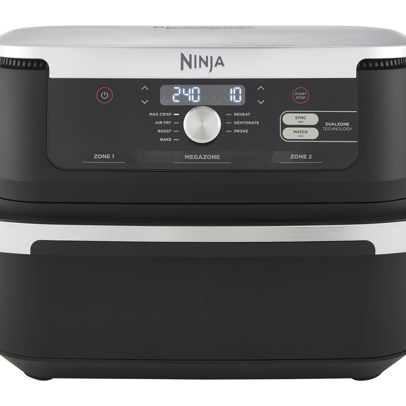 Ninja Foodi FlexDrawer AF500EU, 2470 W, 10,4 l karstā gaisa friteris ar MegaZone, 2 neatkarīgām 5,2 l zonām, 7 gatavošanas programmām, SYNC un MATCH funkcijām