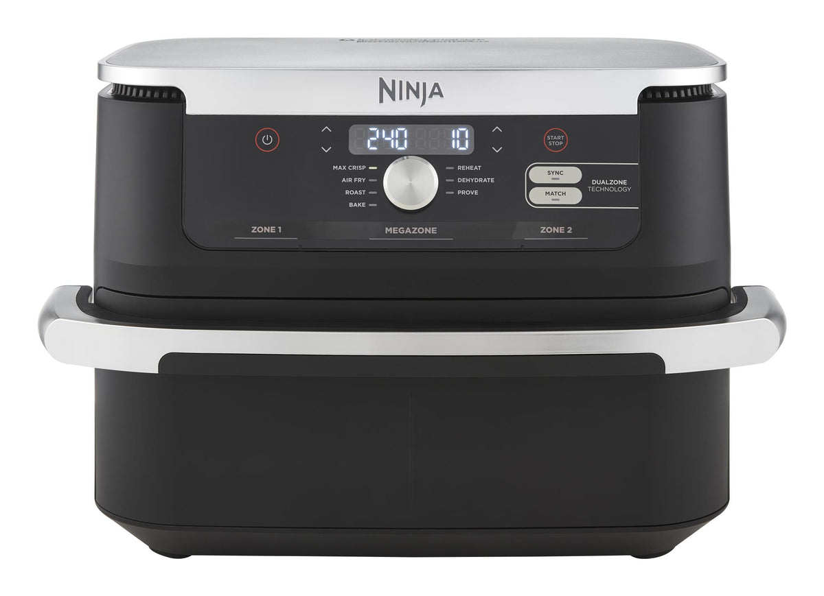 Ninja Foodi FlexDrawer AF500EU, 2470 W, 10.4 l hot air fryer with MegaZone, 2 independent 5.2 l zones, 7 cooking programmes, SYNC and MATCH functions