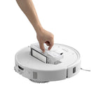 Roborock Qrevo Edge 5V1 QRES02-00, balts, robotizēts putekļsūcējs ar mitro un sauso uzkopšanu, 18 500 Pa, LiDAR, 5200 mAh, FlexiArm, automātisku putekļu iztukšošanu un mopu mazgāšanu