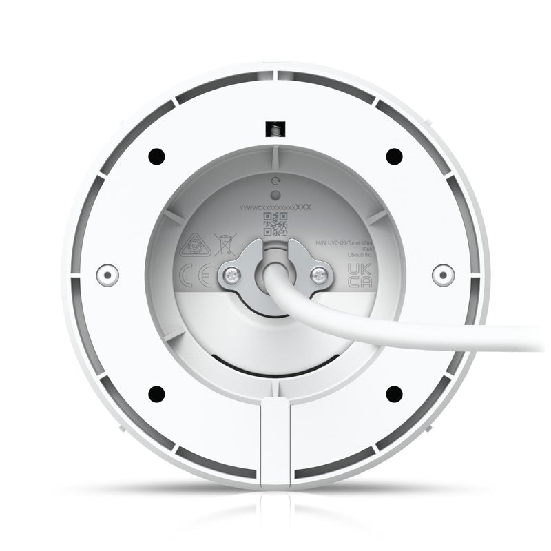 Ubiquiti UniFi G5 Turret Ultra 4MP 2K IP kamera, 30m IR, 102,4°, PoE, AI, mikrofons, IP66, IK04, balta