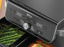 Ninja DualZone XL DZ901EU, 2470 W, 9,5 l karstā gaisa friteris ar 2 neatkarīgām 4,75 l zonām, 6 gatavošanas programmām, Sync funkciju, 40–240 °C un nepiedegošu PFAS nesaturošu pārklājumu