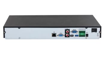 Dahua NVR5216-EI, 16 kanālu WizSense tīkla videoreģistrators, līdz 32 MP IP kamerām, 2 × SATA līdz 20 TB katram, 384 Mb/s, 4K HDMI, SMD Plus, sejas atpazīšana, perimetra aizsardzība un AcuPick