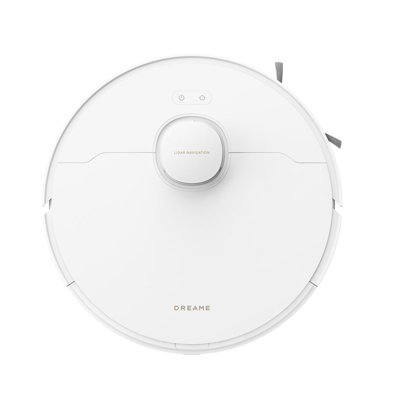 Dreame D20 Pro robotizētais putekļsūcējs, 13 000 Pa, sausā un mitrā uzkopšana, D-ToF LiDAR, SideReach izvelkamā birste, HyperStream DuoBrush, 5200 mAh, 0,7 l, balts, RLD43SA