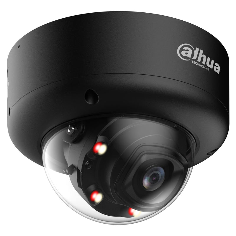 Dahua 5MP WizMind dome IP kamera, 2,7–13,5mm, IR 60m, Smart Dual Light, AI, WDR, PoE, IP67, IK10, melna